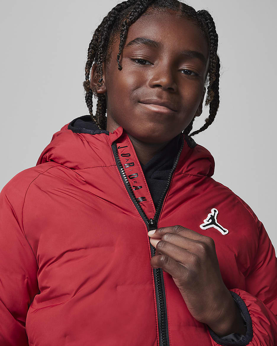 Big red puffer jacket cheap